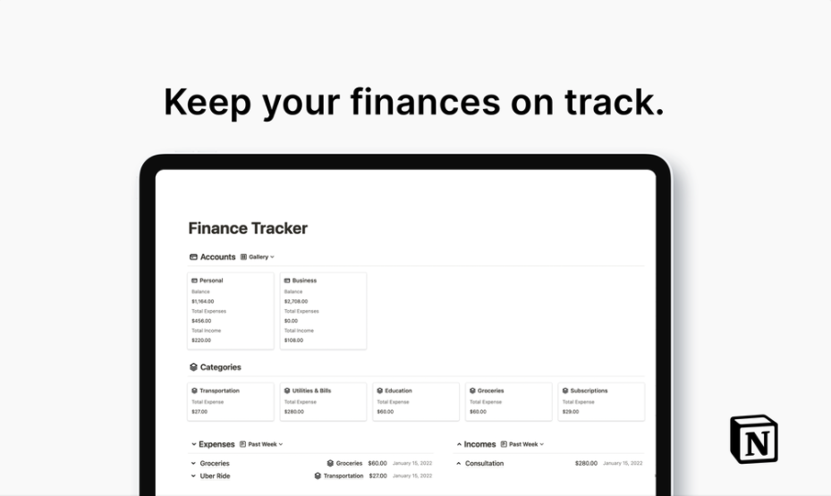 KAKEBO Finance Tracker, Prototion